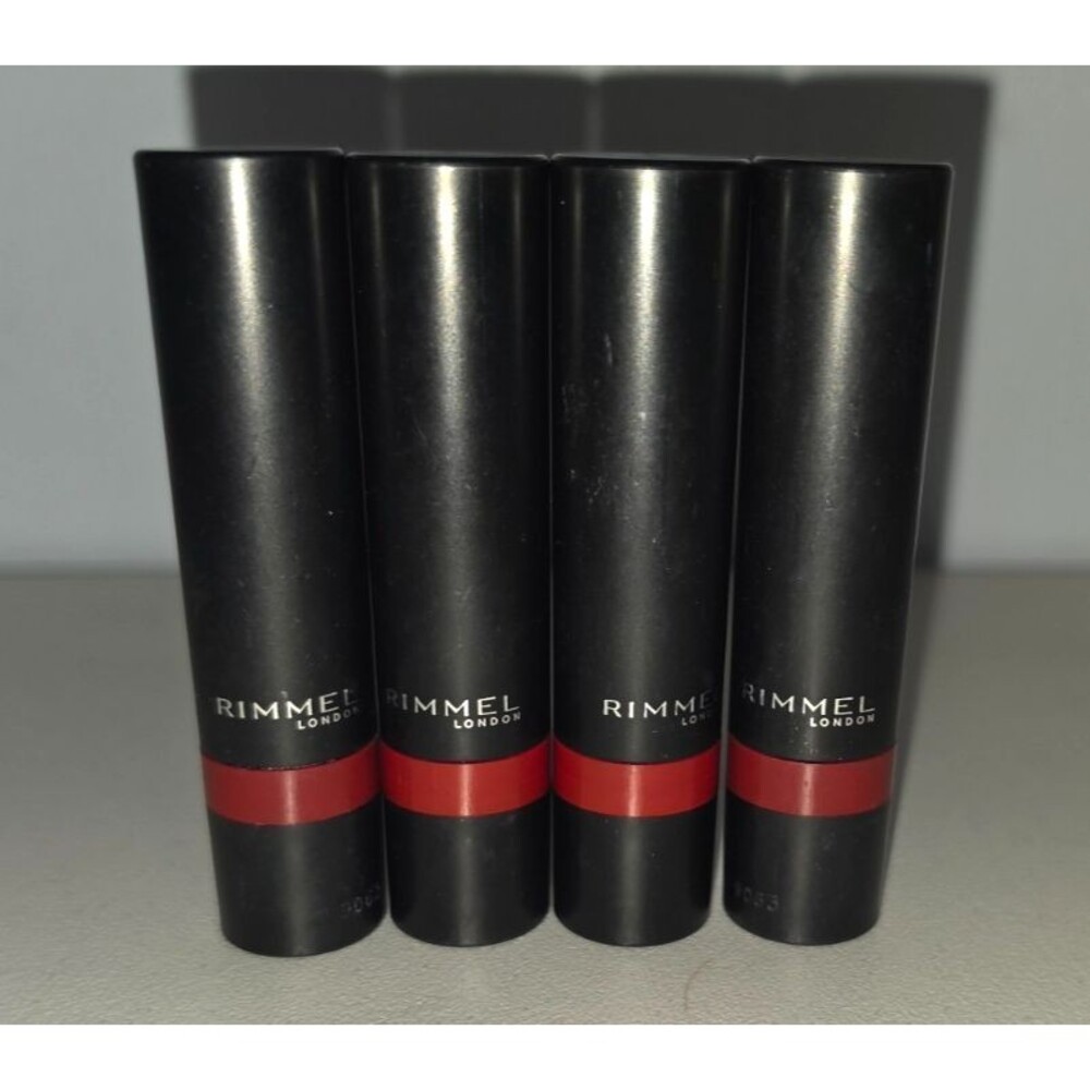 Lot of 4 Rimmel Lasting Finish Extreme 520 Dat Red NEW